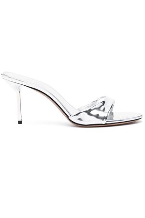 Lidia silver leather mules PARIS TEXAS | PX1141XNPMRSILVER